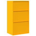 vidaXL Armoire de rangement Jaune moutarde 60 x 40 x 105 cm Acier