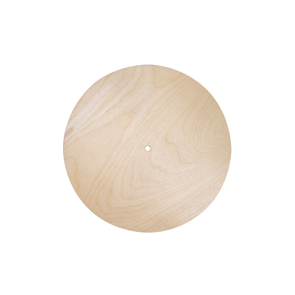 Plaque bois ronde  FSC Mix Credit  ø 25c  nature  trou ø 7 6mm épaisseur 6mm  boîte 1 pce