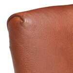 vidaXL Chaises à manger lot de 4 marron cuir de chèvre véritable