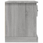 vidaXL Tables de chevet 2 Pièces sonoma gris 39x39x47 5cm bois ingénierie