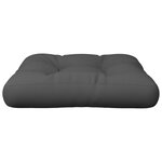 vidaXL Coussin de palette anthracite 60x60x12 cm tissu