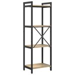 vidaXL Bibliothèque Chêne sonoma 40 x 30 x 118 cm Bois d'ingénierie