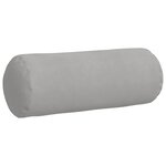 vidaXL Coussins d'accent 2 Pièces Gris clair Ø 25 x 70 cm