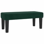 vidaXL Sommier à lattes de lit avec matelas Vert foncé 90x190 cm