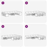 vidaXL Ensembles de canapés 11 pc Bois d'Acacia Massif