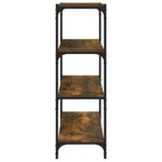 vidaXL Bibliothèque Chêne fumé 60x33x100 cm Bois d'ingénierie