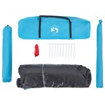 vidaXL Tente de camping à dôme 4 personnes bleu libération rapide
