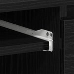 vidaXL Bureau Chêne noir 140 x 50 x 76 cm Bois d'ingénierie