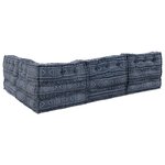 vidaXL Coussin 4 Pièces Bleu 70 x 70 x 54 cm Polyester