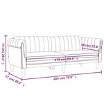 vidaXL Ensemble de canapés 2 Pièces noir velours