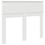 vidaXL Tête de lit avec tête de lit Blanc 120 cm Bois d'ingénierie