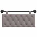 vidaXL Tête de lit suspendue Taupe Tissu