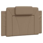vidaXL Cadre de lit Viana sans matelas cappuccino 80x200 cm similicuir