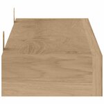 vidaXL Étagères murales 2 Pièces 110x15x4 cm bois de teck massif