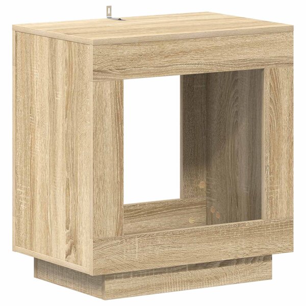vidaXL Table d'appoint Chêne Sonoma 60 x 40 x 65 cm Bois d'ingénierie