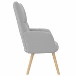 vidaXL Chaise de relaxation gris nuage tissu
