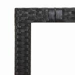 vidaXL Ensemble de bistro de jardin 5 Pièces coussins noir poly rotin