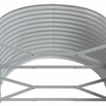 vidaXL Lit surélevé de jardin Acier galvanisé Anthracite