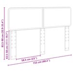 vidaXL Tête de lit Blanc Brillant 150 cm Bois d'ingénierie