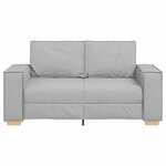 vidaXL Canapé 2 places Gris nuage 120 cm Tissu