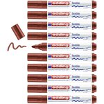 Marqueur pour Textiles 4500 Marron Pointe Moyenne 2-3 mm x 10 EDDING