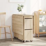 vidaXL Table à dîner 2 Pièces 140 x 80 x 77 cm Bois d'ingénierie