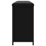vidaXL Banc à chaussures avec tiroir rabattable noir 102x32x56 cm