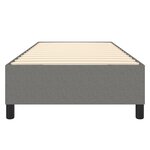 vidaXL Cadre de lit gris foncé 100x200 cm tissu