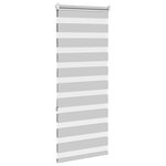 vidaXL Store zèbre gris clair largeur du tissu 60 9 cm polyester