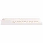 vidaXL Cadre de lit Blanc 100 x 220 cm Pin massif