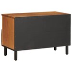 vidaXL Meuble TV avec tiroir Finition Acacia Brun 70 x 33 x 46 cm