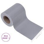 vidaXL Écran d'intimité de jardin PVC 35x0 19 m Gris clair mat
