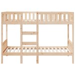 vidaXL Lit superposé 80x200 cm Bois de pin massif