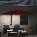 vidaXL Parasol de jardin Couleur terre cuite 248.5 x 247.5 x 160 cm