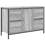 Ensemble de meubles de salle de bain 2 pièces vidaXL gris Sonoma en bois d'ingénierie