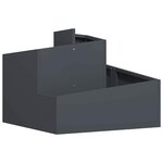 vidaXL Cache-pot de jardin Anthracite 60 x 60 x 50 cm Acier