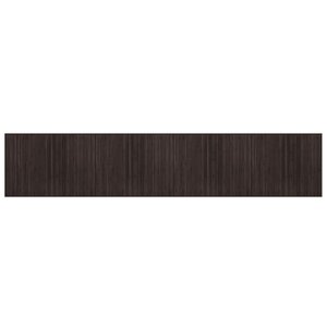 vidaXL Tapis rectangulaire marron foncé 80x400 cm bambou