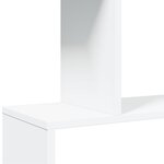 vidaXL Étagère séparatrice de pièce à 5 niveaux blanc 70x24x161 cm