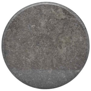 vidaXL Dessus de table Noir Ø60x2 5 cm Marbre