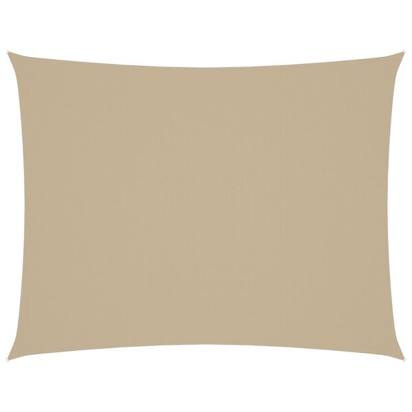 vidaXL Voile de parasol tissu oxford rectangulaire 2x3 m beige