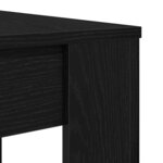 vidaXL Table à dîner chêne noir 120x60x76 cm bois d'ingénierie