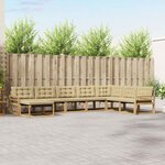 vidaXL Ensemble de canapés d'extérieur 8 Pièces Blanc et Beige