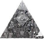 Pièce de monnaie en Argent 2000 Francs g 62.2 (2 oz) Millésime 2025 Conspiracy DIGITIZED EYE OF PROVIDENCE