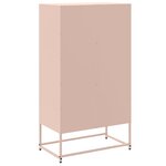 vidaXL Buffet haut rose 68 5x38 5x123 5 cm acier
