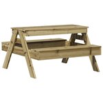 vidaXL Table de pique-nique pour enfants bois de pin imprégné