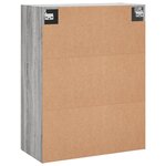 vidaXL Armoires murales 2 Pièces sonoma gris 69 5x34x90 cm