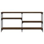 vidaXL Table console chêne marron 160x29x75 cm Bois d'ingénierie