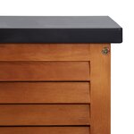 vidaXL Boîte de rangement de jardin 117x50x55 cm Eucalyptus solide