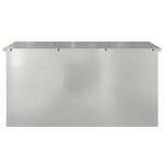 vidaXL Boîte de Rangement Extérieure Argent 100 x 50.5 x 50 cm