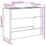 vidaXL Porte-parapluie Chêne Sonoma 65 x 24 x 50 cm Bois d'ingénierie